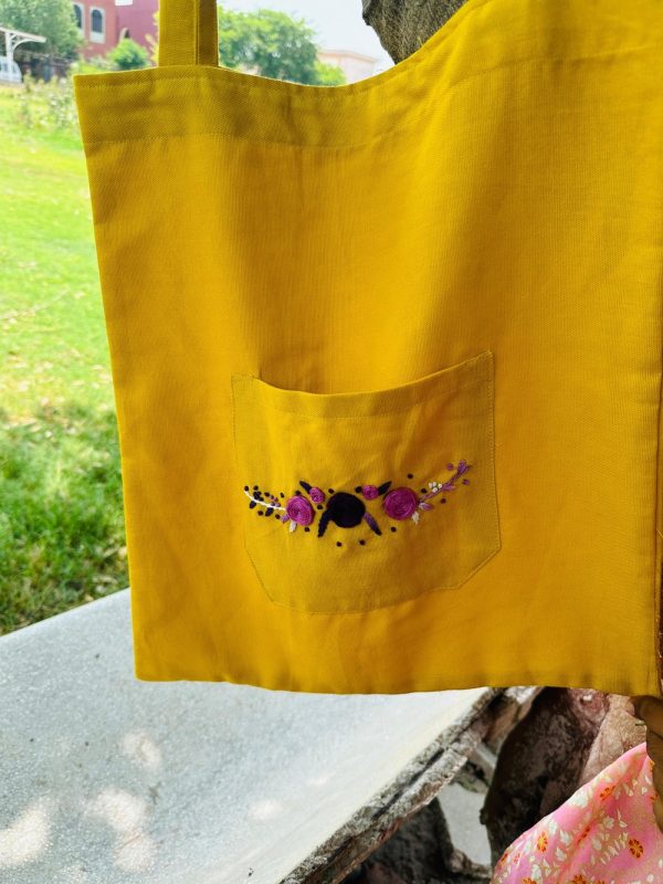 Yellow Flowerily Bag