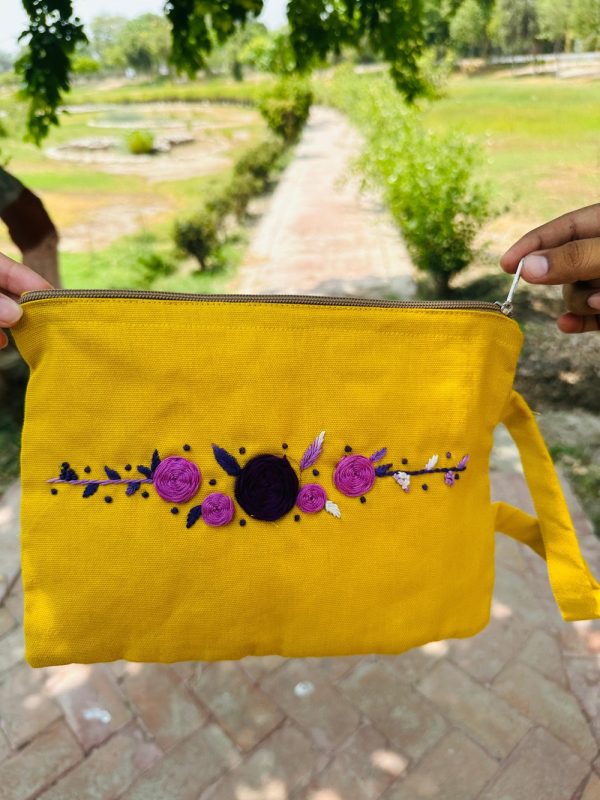 Yellow Flowerily Bag
