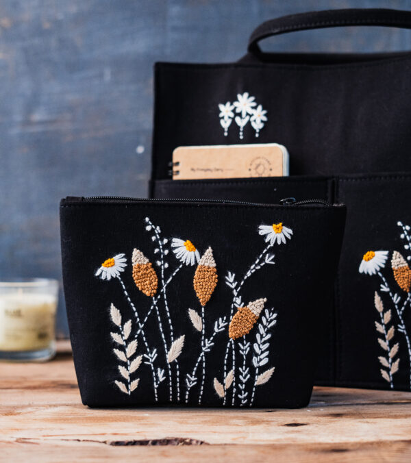 Midnight Artisan Trio Embroidered Set