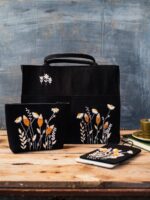 Midnight Artisan Trio Embroidered Set