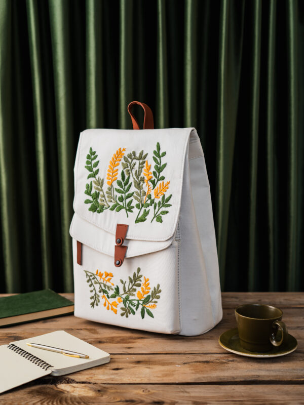 Ever Green Hand Embroidered Bag Pack
