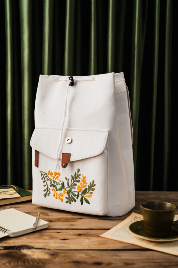 Ever Green Hand Embroidered Bag Pack
