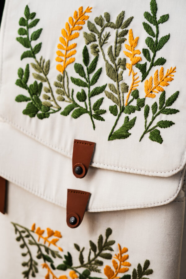 Ever Green Hand Embroidered Bag Pack