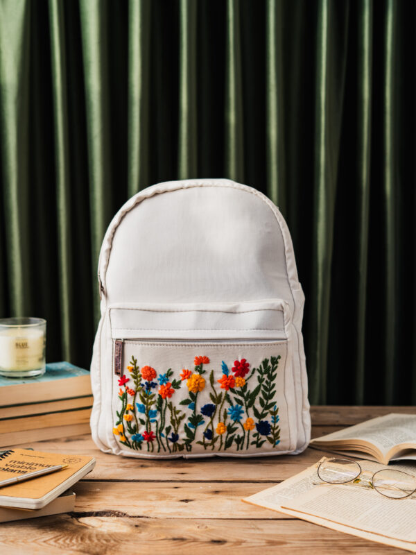 Bloom Vibes Hand Emroidered Bag Pack