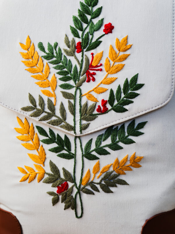 Attached Stem Hand Embroidery.
