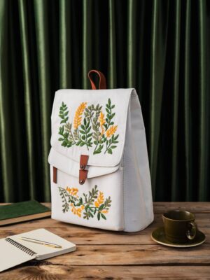Ever Green Hand Embroidered Bag Pack
