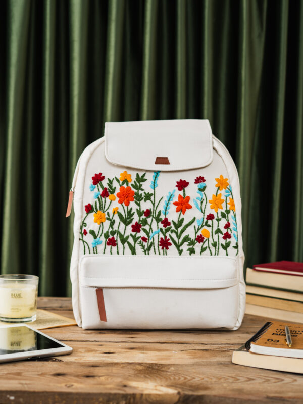 Ferry Meadows Hand Embroidered Bag Pack.