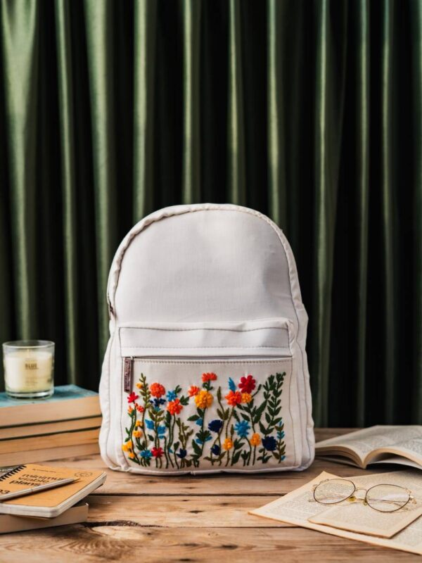 Bloom Vibes Hand Emroidered Bag Pack