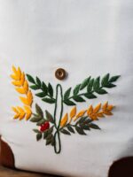 Attached Stem Hand Embroidery.