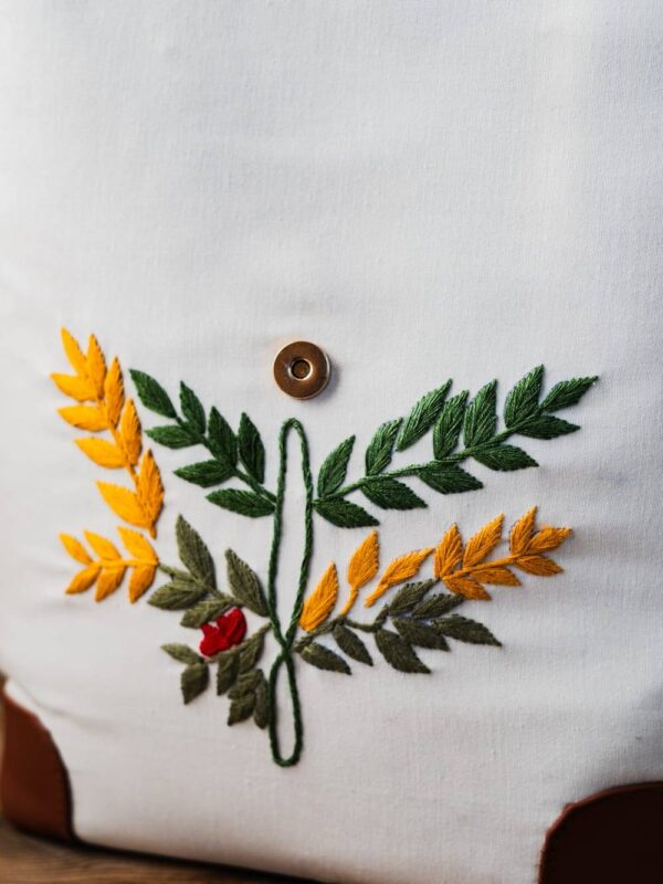 Attached Stem Hand Embroidery.