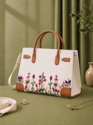 Luxury Hand Embroidered Bag.